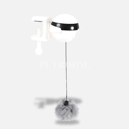 An interactive white Cat Toys ball